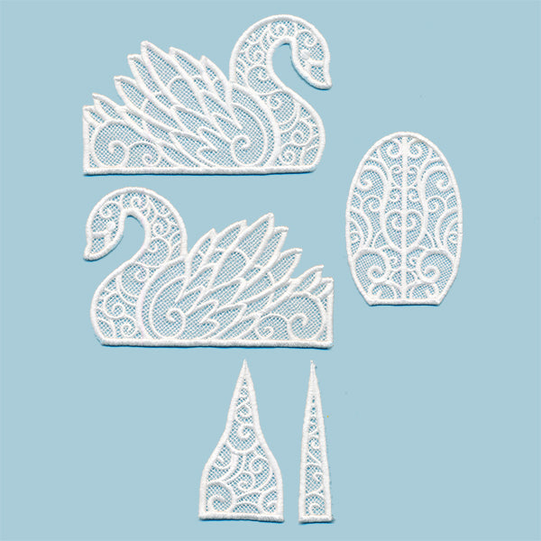 Elegant Swan in 3D (Lace)