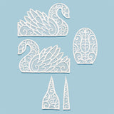 Elegant Swan in 3D (Lace)