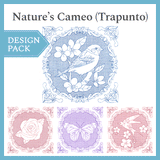 A Nature's Cameo (Trapunto) Design Pack