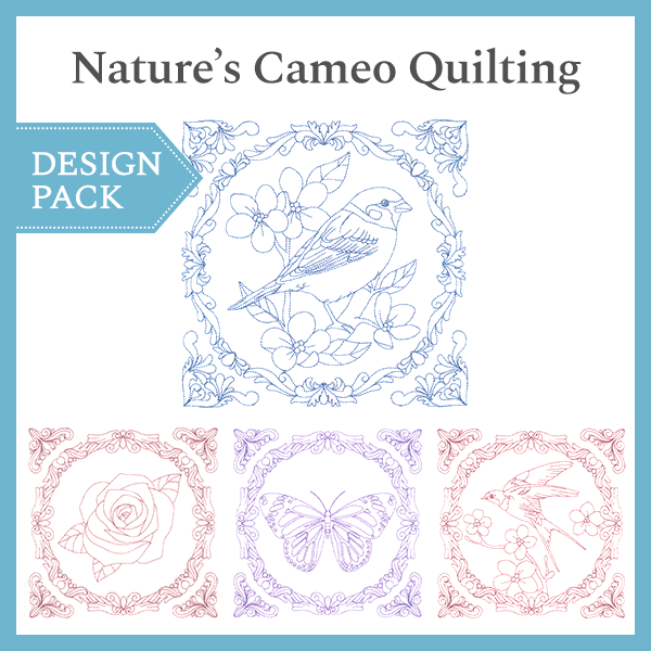 A Nature's Cameo Quilting Design Pack