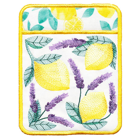 Lemon and Lavender Pot Holder (In-the-Hoop)