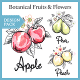 A Botanical Fruits & Flowers Design Pack