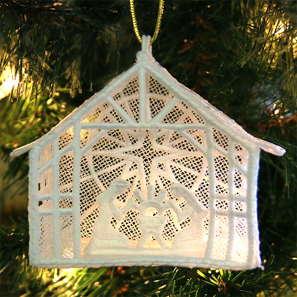 Nativity Ornament in 3D (Lace)