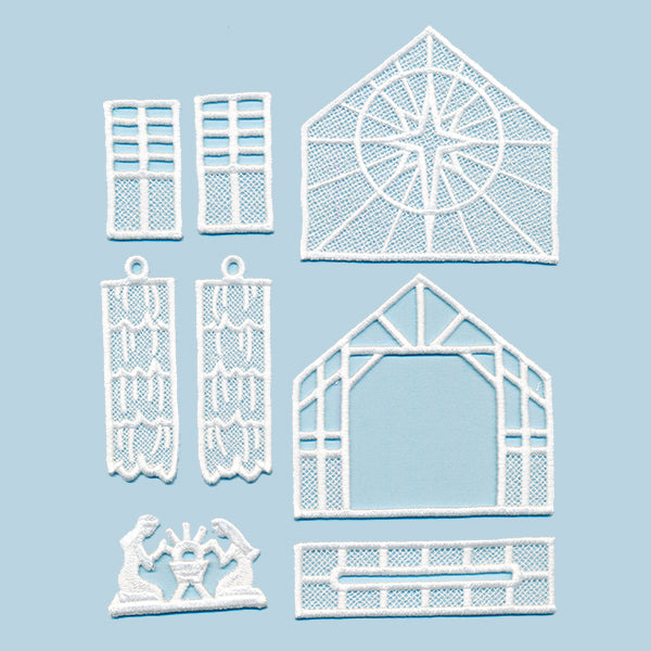 Nativity Ornament in 3D (Lace)