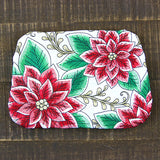 Christmas Poinsettia Zipper Pouch (In-the-Hoop)