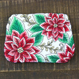 Christmas Poinsettia Zipper Pouch (In-the-Hoop)