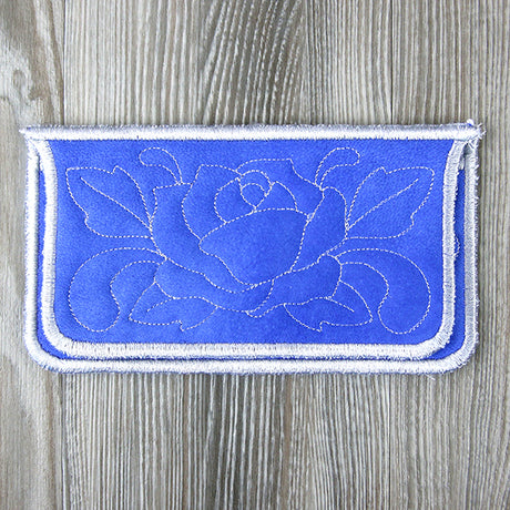 Blooming Rose Eyeglasses Case (In-the-Hoop)