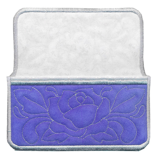 Blooming Rose Eyeglasses Case (In-the-Hoop)