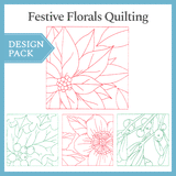 A Festive Florals Quilting Design Pack