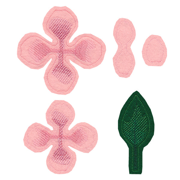 Freestanding Fabric Rose (In-the-Hoop)