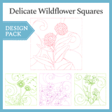 A Delicate Wildflower Squares Design Pack