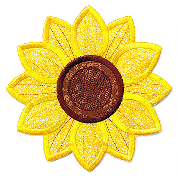 Delightful Sunflower Trivet (In-the-Hoop)