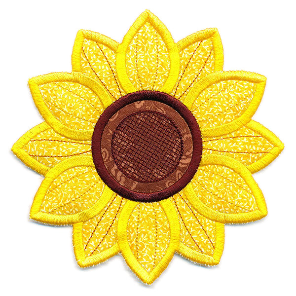 Delightful Sunflower Trivet (In-the-Hoop)