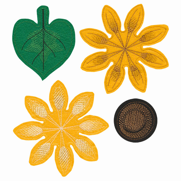 Freestanding Fabric Sunflower (In-the-Hoop)