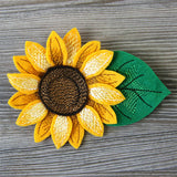 Freestanding Fabric Sunflower (In-the-Hoop)