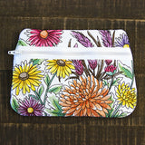 Wildflower Lined Zipper Pouch (In-the-Hoop)