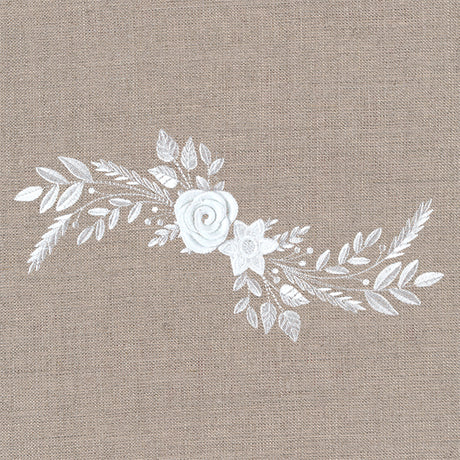 Delicate Floral Spray in 3D