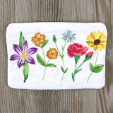 Long-Stemmed Wildflowers Lined Zipper Pouch (In-the-Hoop)