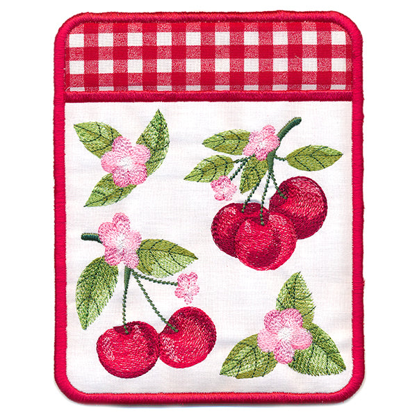 Cherry Blossoms Pot Holder (In-the-Hoop)