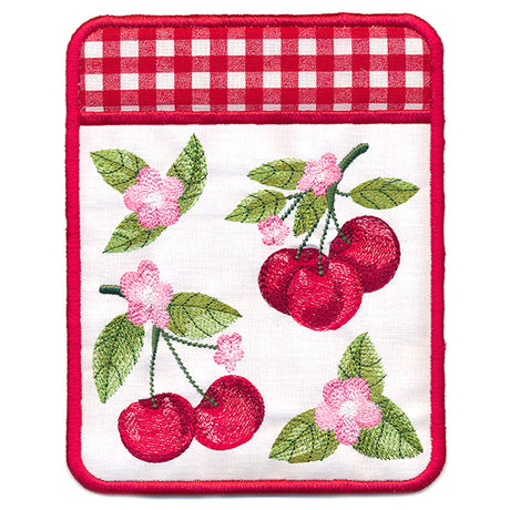 Cherry Blossoms Pot Holder (In-the-Hoop)