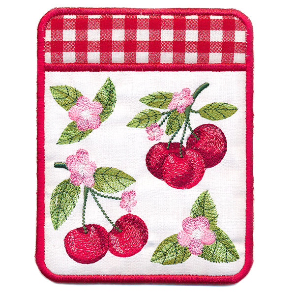 Cherry Blossoms Pot Holder (In-the-Hoop)