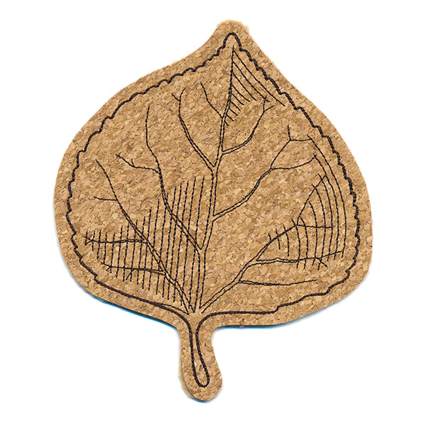 Autumn Aspen Leaf Coaster (In-the-Hoop)