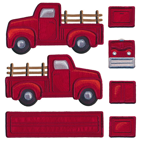 3D Classic Retro Truck (In-the-Hoop)