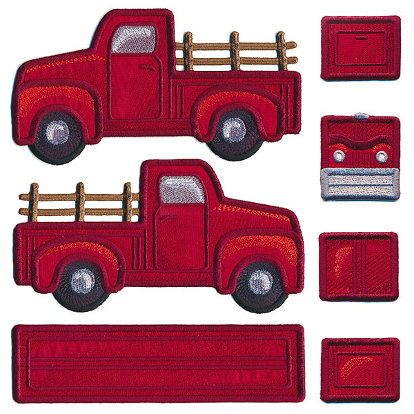 3D Classic Retro Truck (In-the-Hoop)