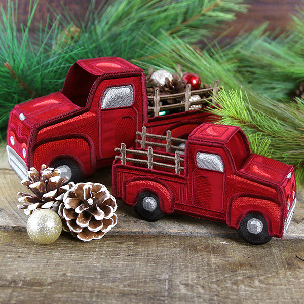 3D Classic Retro Truck (In-the-Hoop)