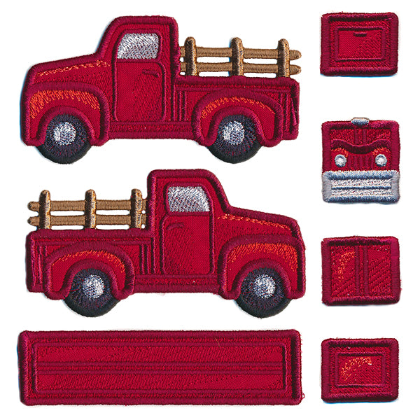 3D Classic Retro Truck (In-the-Hoop)