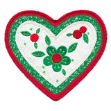 Christmas Charm Heart Ornament (In-the-Hoop)