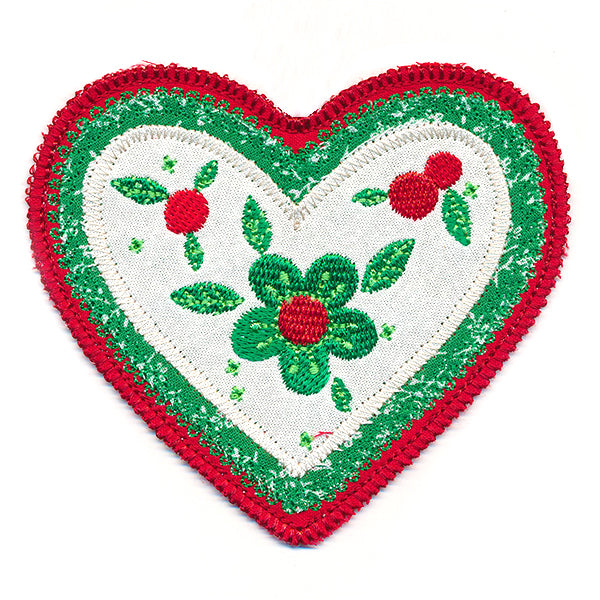 Christmas Charm Heart Ornament (In-the-Hoop)