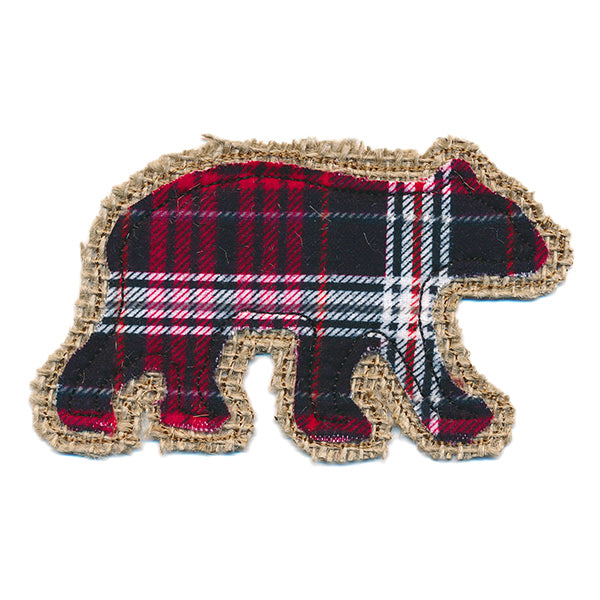 Rustic Bear Christmas Ornament (In-the-Hoop)