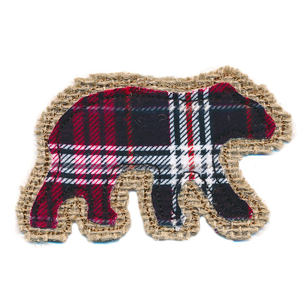 Rustic Bear Christmas Ornament (In-the-Hoop)