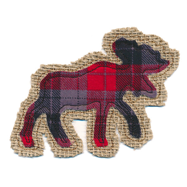 Rustic Moose Christmas Ornament (In-the-Hoop)
