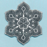 Elegant Christmas Snowflake Ornament (In-the-Hoop)