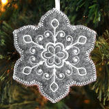 Elegant Christmas Snowflake Ornament (In-the-Hoop)