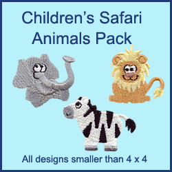 A Children's Safari Animals Design Pack