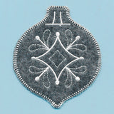 Elegant Christmas Bauble Ornament (In-the-Hoop)