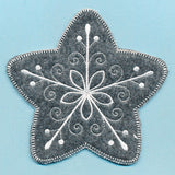 Elegant Christmas Star Ornament (In-the-Hoop)