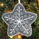 Elegant Christmas Star Ornament (In-the-Hoop)