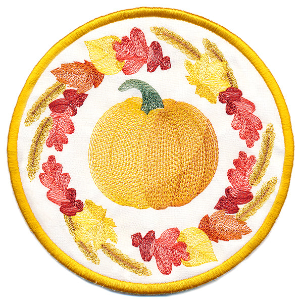 Autumn Harvest Trivet (In-the-Hoop)