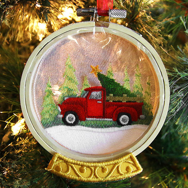 Retro Truck Snowglobe (Organza)