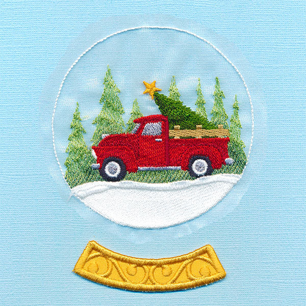 Retro Truck Snowglobe (Organza)