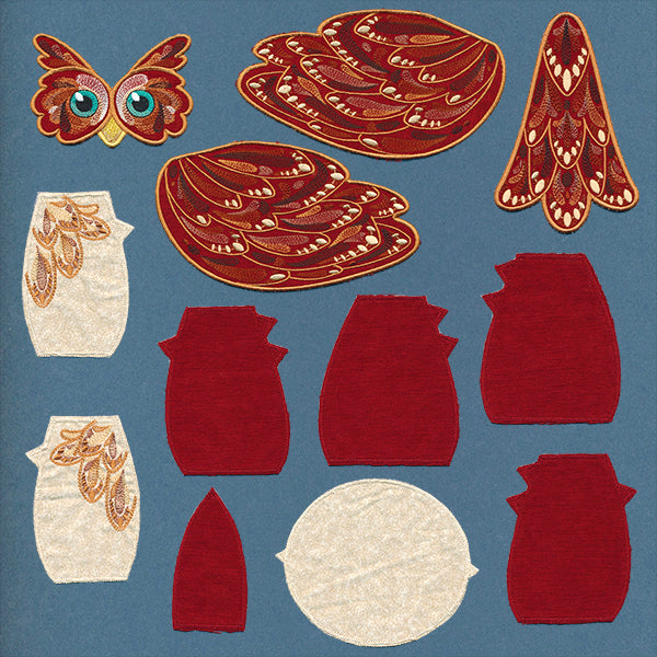 Owl Stuffie in 3D (In-the-Hoop)