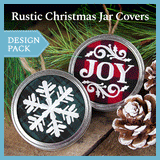 A Rustic Christmas Jar Covers Design Pack