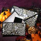 Elegant Floral Envelope Clutch (In-the-Hoop)
