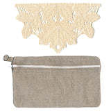 Lacy Leaves Lined Zipper Pouch (In-the-Hoop)