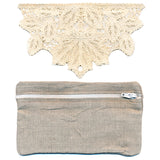 Lacy Leaves Lined Zipper Pouch (In-the-Hoop)