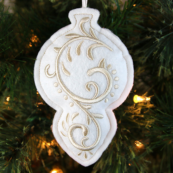 Filigree Ornaments - Bauble (Puff Foam) (In-the-Hoop)